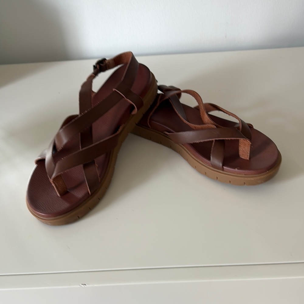 MIA Brown Strappy Sandals